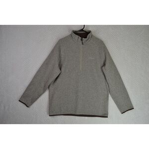 Solaris Quarter Zip Men's Large Tan Fleece Pullover Long Sleeve Jacket